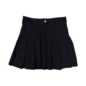 NWT H&M Black Pleated Skater Mini Skirt